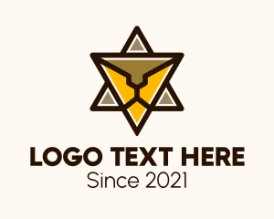 Sports Team - Triangle Star Lion logo design