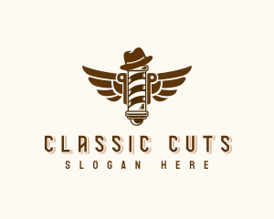 Barber Shop - Retro Barbershop Grooming logo design