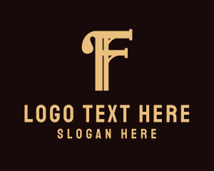 Simple Minimalist Business Letter F Logo