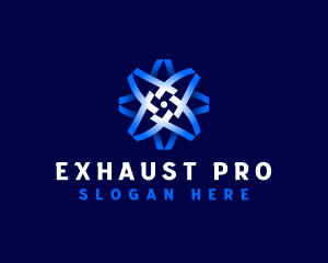 Exhaust - Fan Blade Exhaust logo design