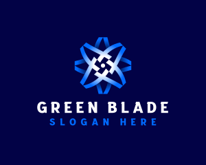 Fan Blade Exhaust logo design