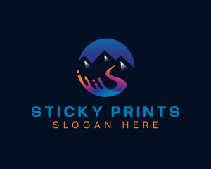 Mountain River Printing logo design