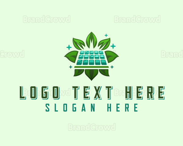 Eco Solar Panel Logo