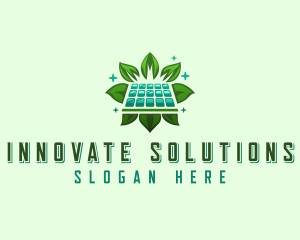 Eco Solar Panel Logo