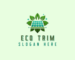 Eco Solar Panel logo design