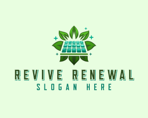 Eco Solar Panel logo design