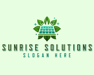 Eco Solar Panel logo design