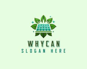 Natural Energy - Eco Solar Panel logo design