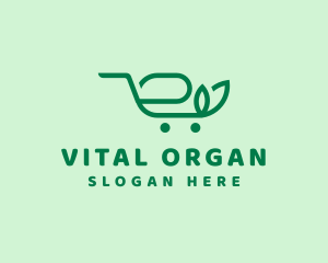 Organic Shopping Cart  logo design