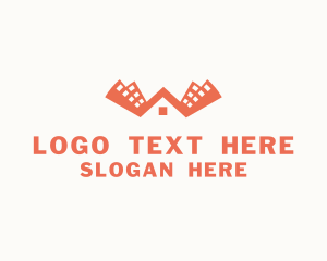 Leasing - Building Roof Zigzag logo design