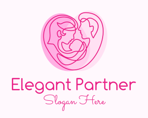 Family Planning Heart logo design