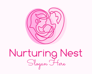 Family Planning Heart logo design