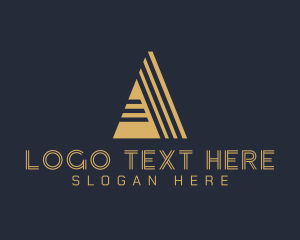 Deluxe - Generic Line Letter A logo design