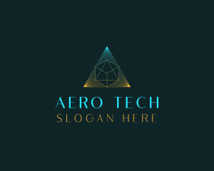 Generic Tech Pyramid logo design