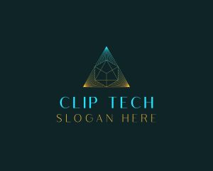 Generic Tech Pyramid logo design