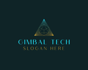 Generic Tech Pyramid logo design