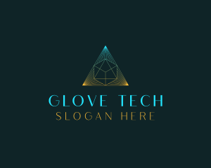 Generic Tech Pyramid logo design