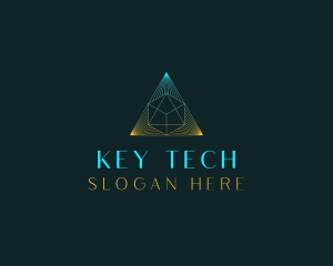 Generic Tech Pyramid logo design