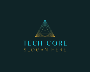 Generic Tech Pyramid logo design