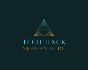 Generic Tech Pyramid logo design