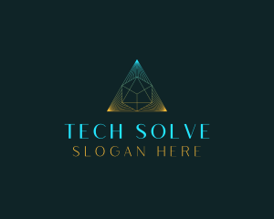 Generic Tech Pyramid logo design