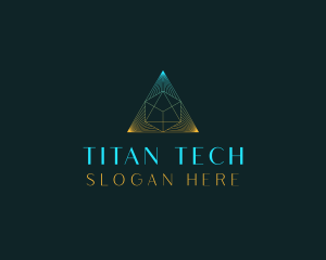 Generic Tech Pyramid logo design