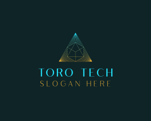 Generic Tech Pyramid logo design