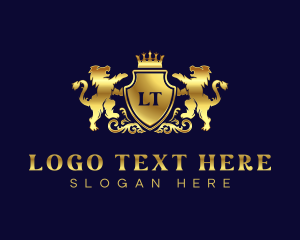 Luxury - Luxury Crown Lion logo design