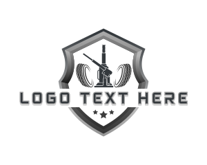 Tire - Automotive Tool Garage logo design
