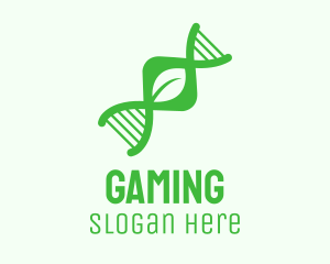 Green DNA Leaf Logo