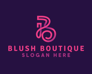 Stylish Boutique Letter B logo design