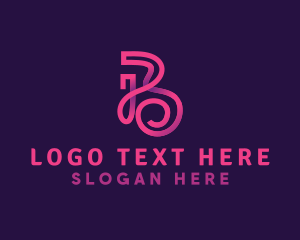Company - Stylish Boutique Letter B logo design