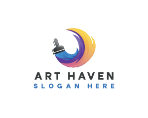 Art Paint Paintbrush logo design