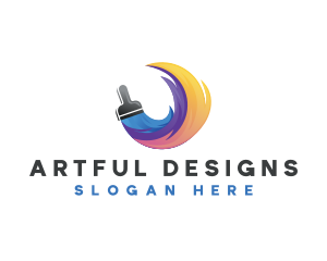 Art Paint Paintbrush logo design