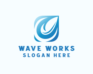 Wave Tech Circuit logo design