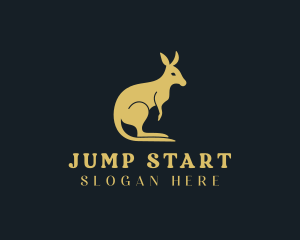 Kangaroo - Wild Kangaroo Safari logo design