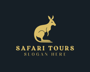 Wild Kangaroo Safari logo design