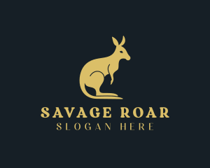 Wild Kangaroo Safari logo design