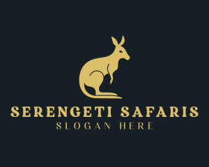 Wild Kangaroo Safari logo design