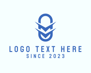 Supplement - Blue Drugstore Letter M logo design