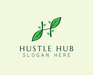 Organic Farm Letter H  logo design