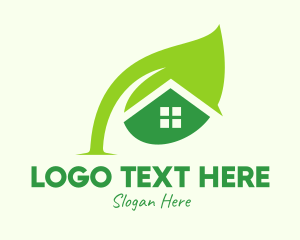 House - Green Seed House logo design