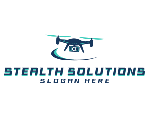 Spy - Camera Drone Surveillance logo design