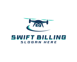 Camera Drone Surveillance logo design