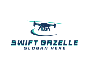 Camera Drone Surveillance logo design