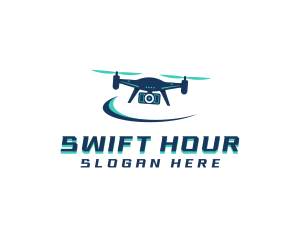 Camera Drone Surveillance logo design