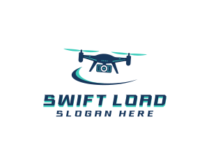 Camera Drone Surveillance logo design