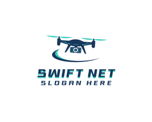 Camera Drone Surveillance logo design