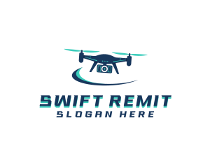 Camera Drone Surveillance logo design