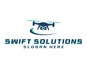 Swift - Camera Drone Surveillance logo design